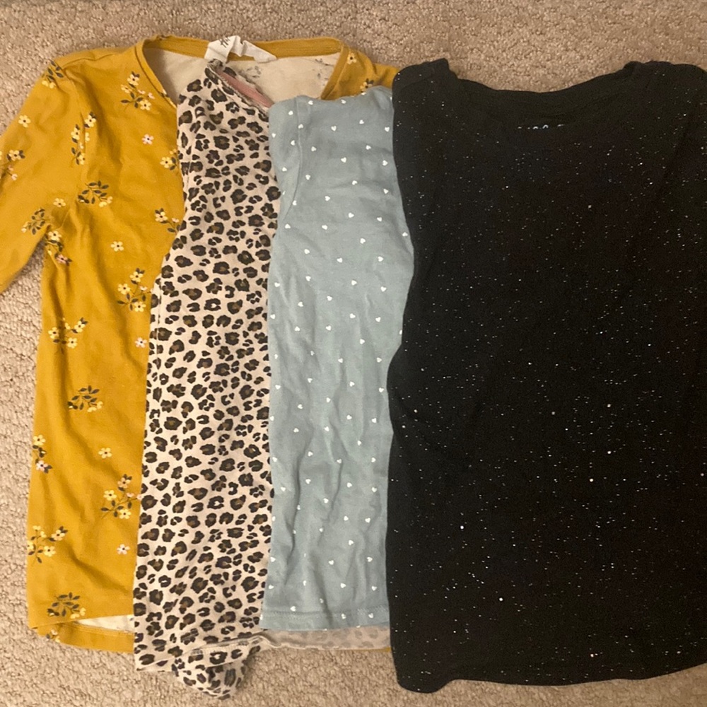 Girls Long Sleeve Shirt Bundle Size 6-8